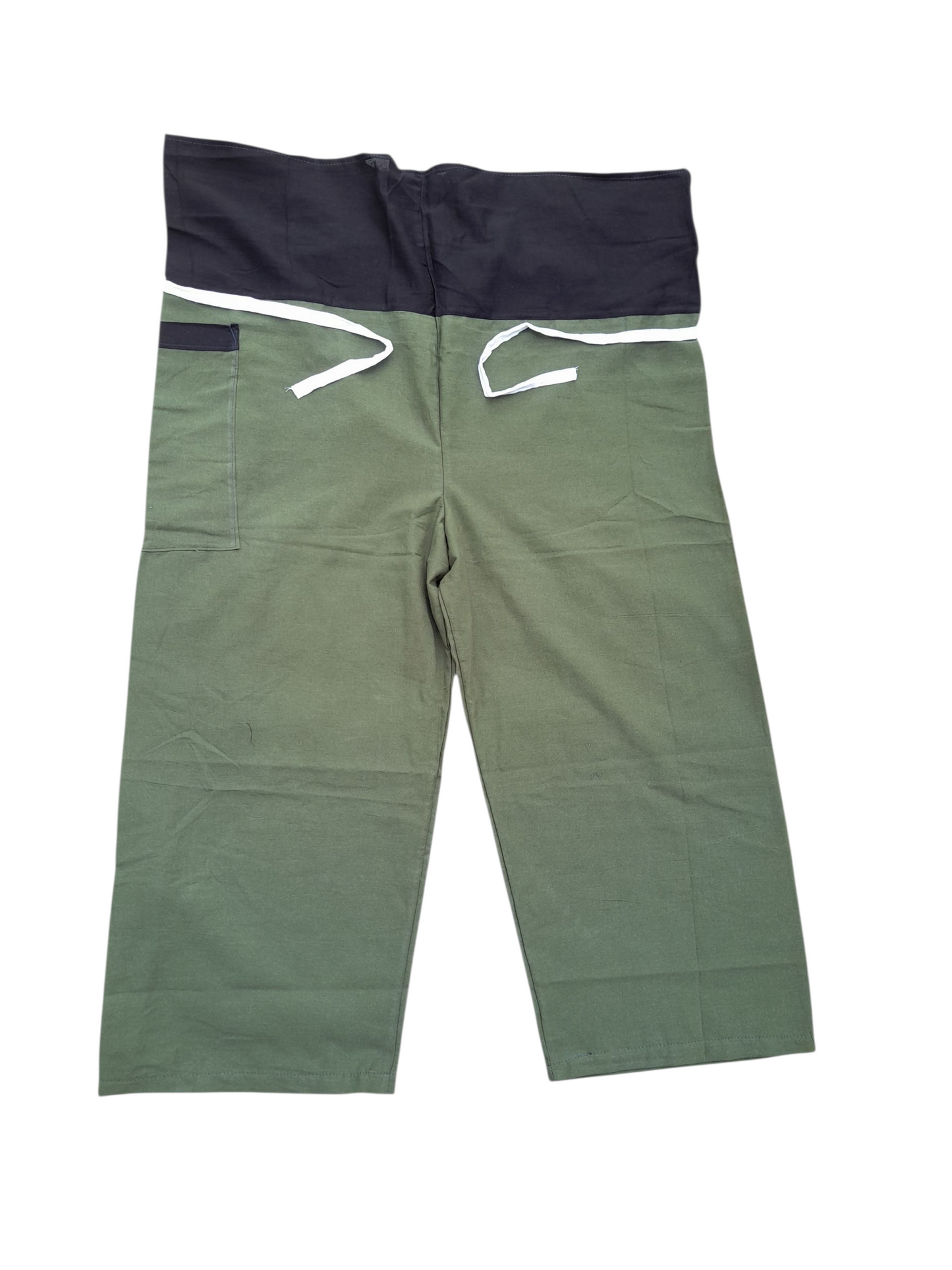 Two tones wrap pants