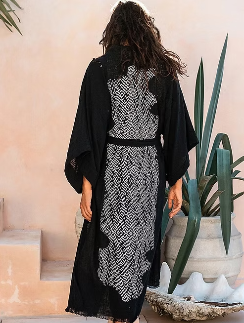 Cotton Linen Vintage Kimono Women