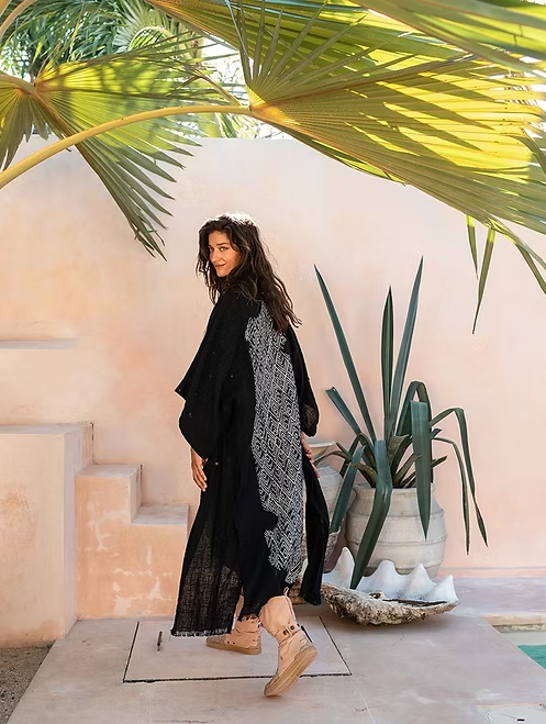 Cotton Linen Vintage Kimono Women