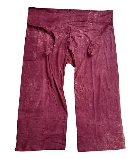 Stonewash fisherman pants